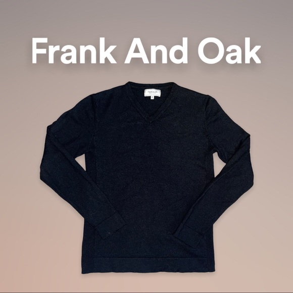 Frank & Oak Other - FRANK & OAK | Mens 100% Wool V-Neck Pullover Sweater